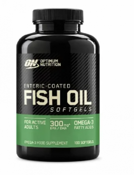 Optimum Nutrition Enteric Coated Fish Oil 100 Kapseln - Omega-3-Fettsäuren EPA &amp; DHA