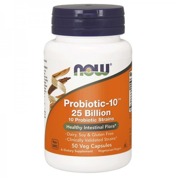 Now Probiotic-10 25 Billion 50 Kapseln