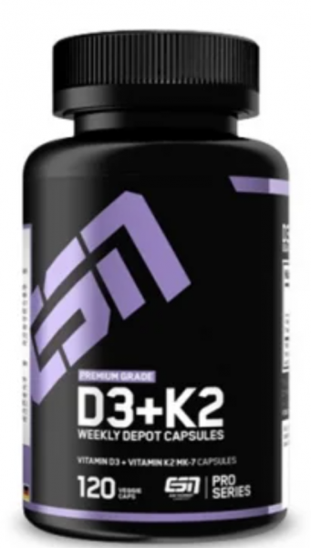 ESN Vitamin D3 + K2 120 Kapsel