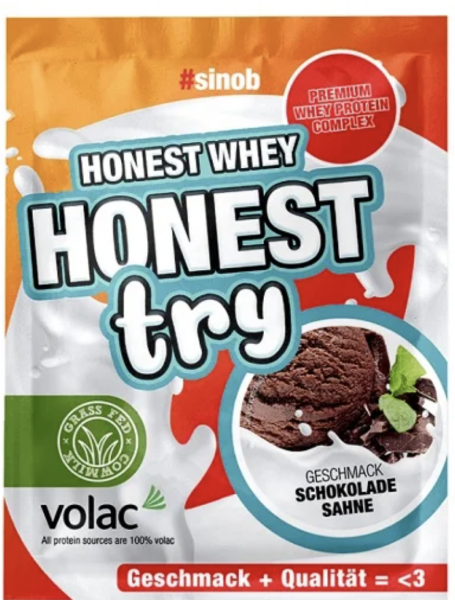 Honest Whey+ Try 5x30g probe SAMPLES - Protein Made in Germany