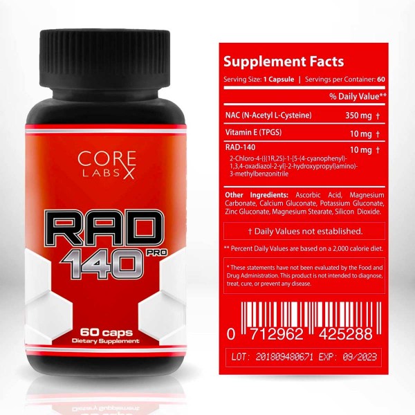 Core Labs X – RAD 140 PRO (60 caps)