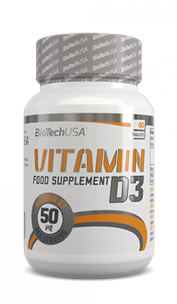 Biotech USA Vitamin D3 50mcg - 60 Tabletten